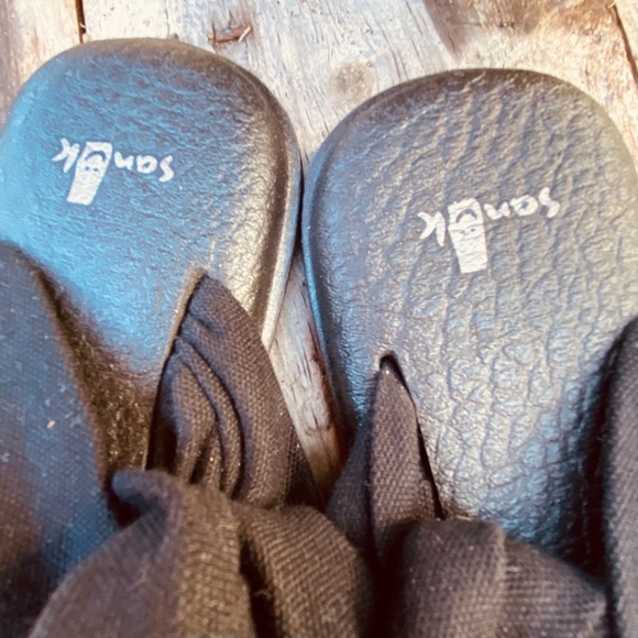 SANUK Yoga Mat Sling Sandals, Black, Size 7 - Picture 10 of 11